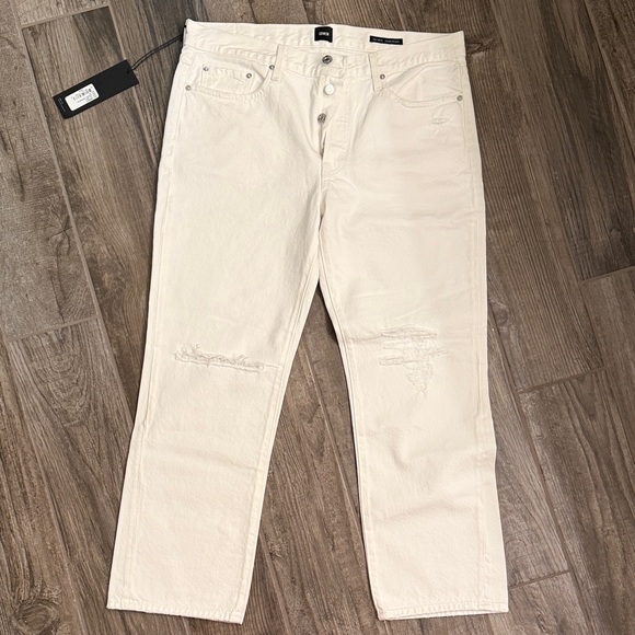 Edwin Pants - Edwin Women's Cream Cropped Pants